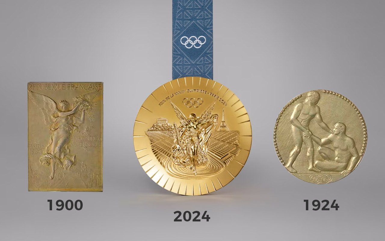 2024 Paris Olympic Medals by Chaumet VS Old Paris Olympic Medals